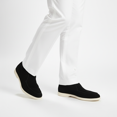 High Suede Loafers