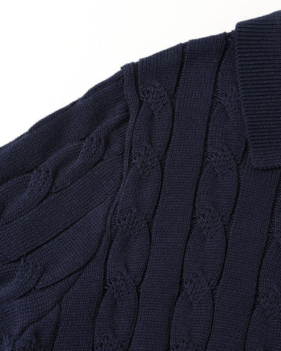 FLORENCE Cable Knit Polo